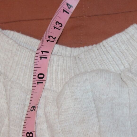 Zara High Waist Cream Pants Women Size XS - Picture 9 of 10